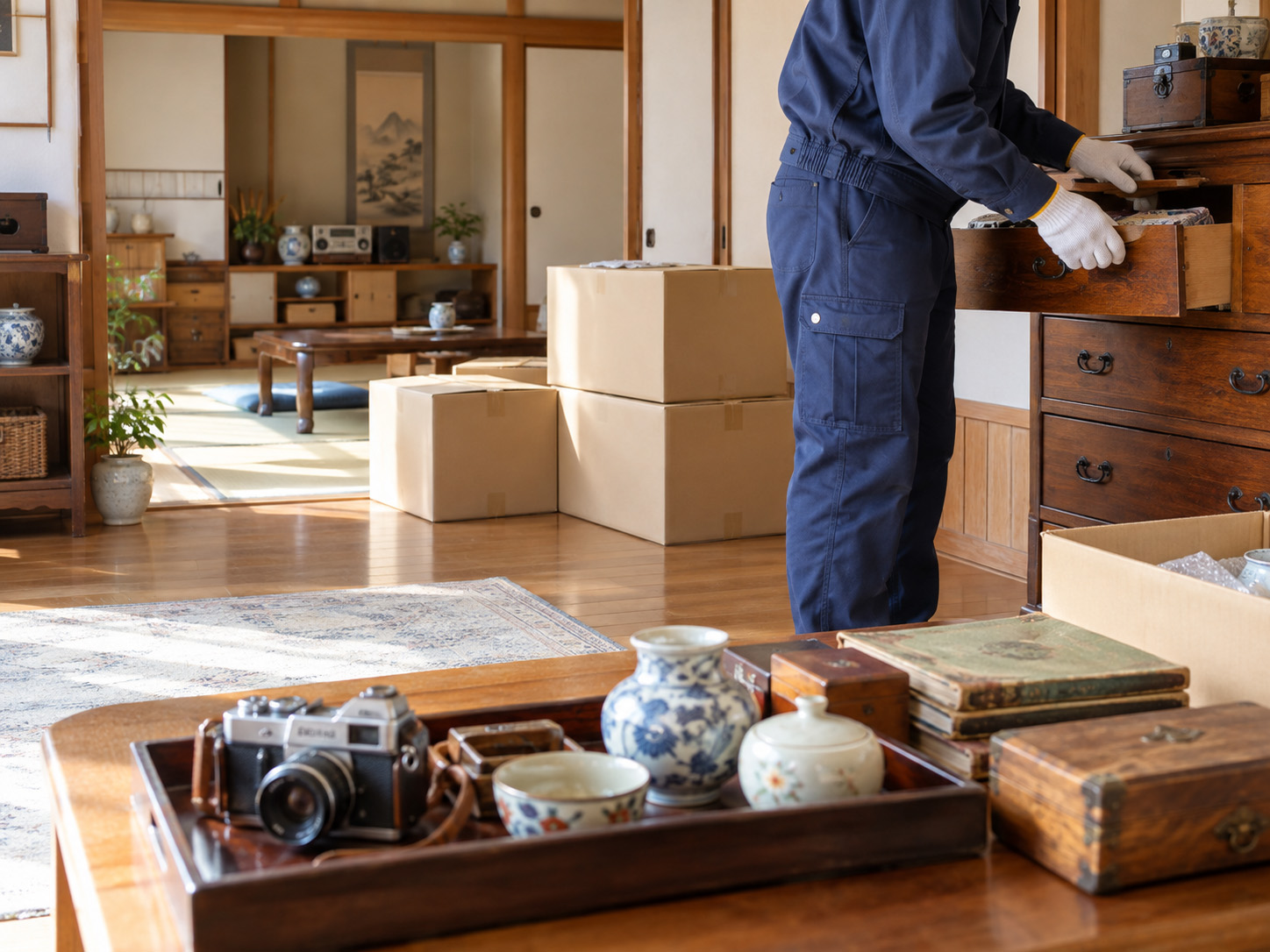 まだ使える品の価値を見極め、次の持ち主へ